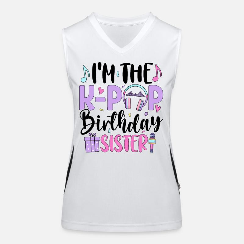 I'm The K Pop Birthday Sister Funktionelles Kontrast-Tank Top für Frauen