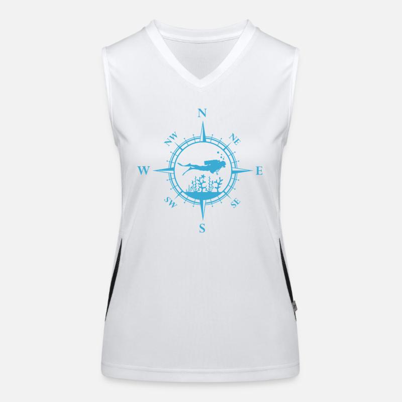 Scuba Diver Women's Functional Contrast Tank Top
