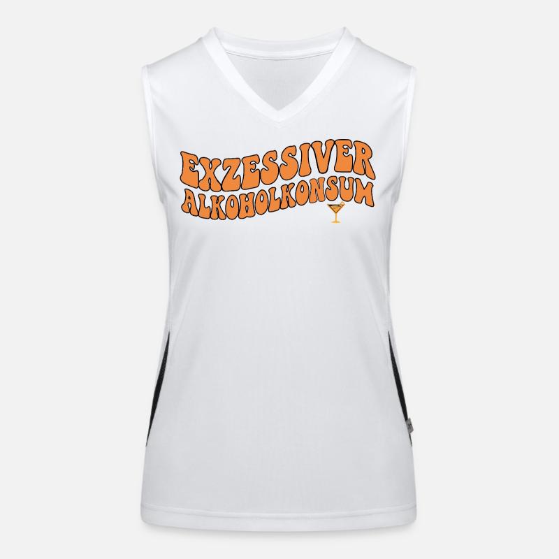 Excessive Alcohol Consumption Party Women's Functional Contrast Tank Top