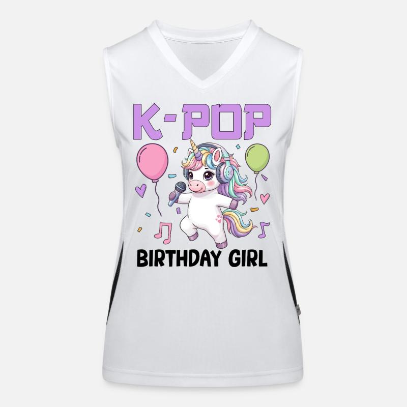Fille d’anniversaire de K Pop Débardeur respirant contrasté Femme