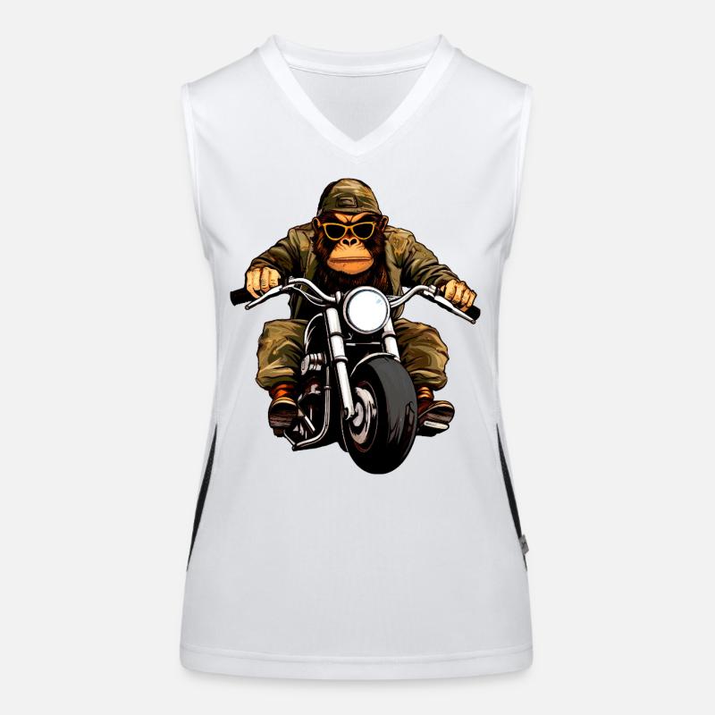 Singes motards Débardeur respirant contrasté Femme