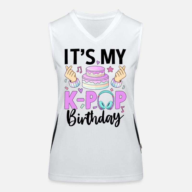 It's My K Pop Birthday Funktionelles Kontrast-Tank Top für Frauen