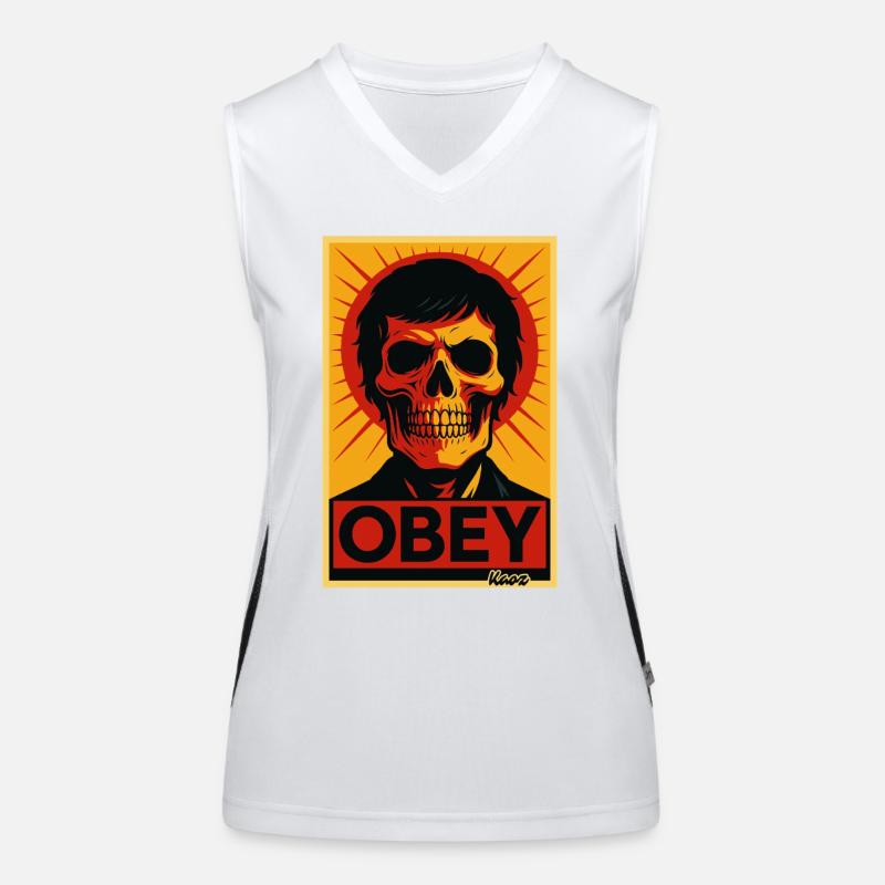 Skull Rays Pop-Art-Poster Funktionelles Kontrast-Tank Top für Frauen