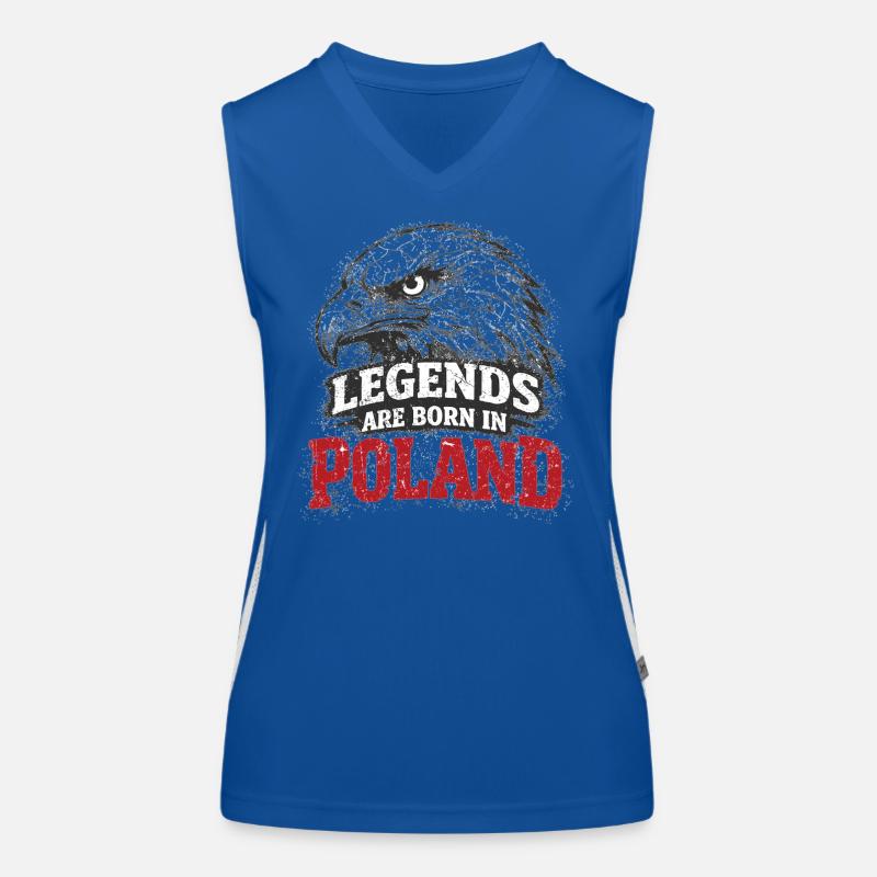Poland Legend: White Eagle – Pride & Tradition Women's Functional Contrast Tank Top