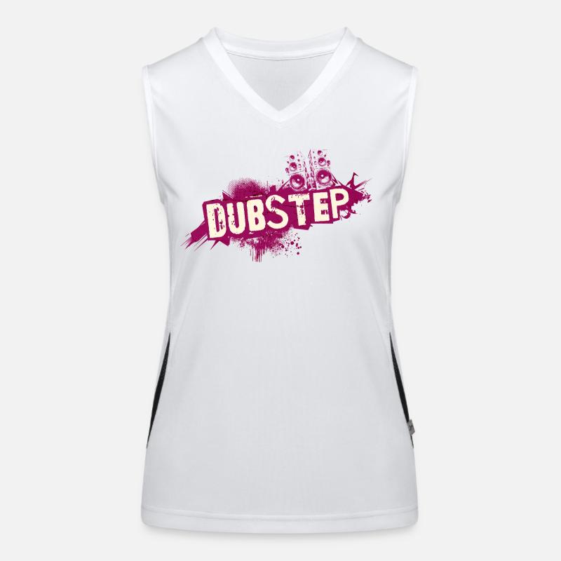 Dubstep graffiti grunge Women's Functional Contrast Tank Top