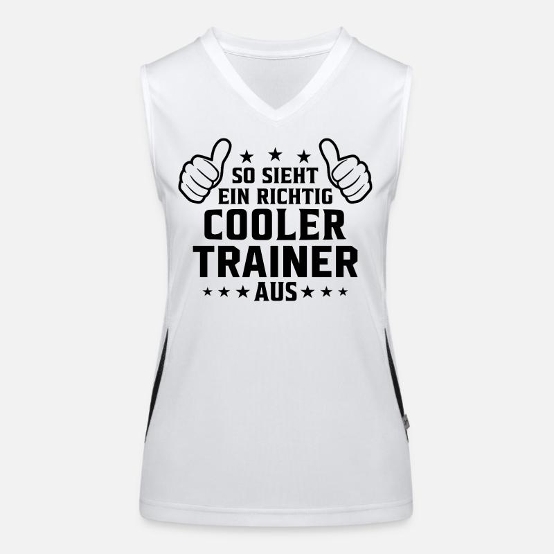 So sieht ein cooler Trainer aus Funktionelles Kontrast-Tank Top für Frauen