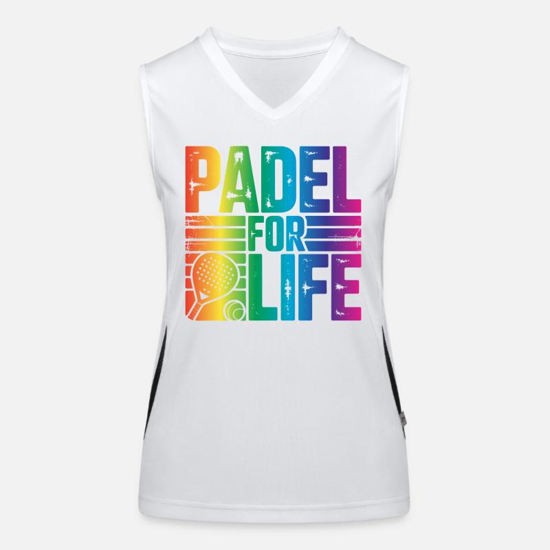 Padel for life Funktionelles Kontrast-Tank Top für Frauen