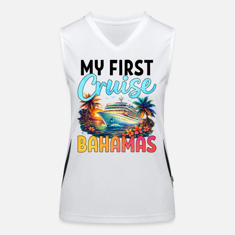 My First Cruise Bahamas Funktionelles Kontrast-Tank Top für Frauen