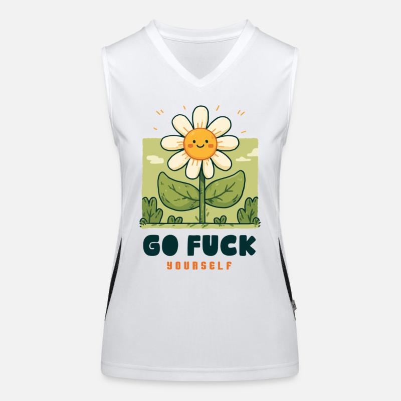 Freche Blume Funktionelles Kontrast-Tank Top für Frauen
