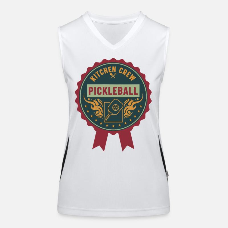 Pickleball Kitchen Crew lustige Spielerliebe Funktionelles Kontrast-Tank Top für Frauen