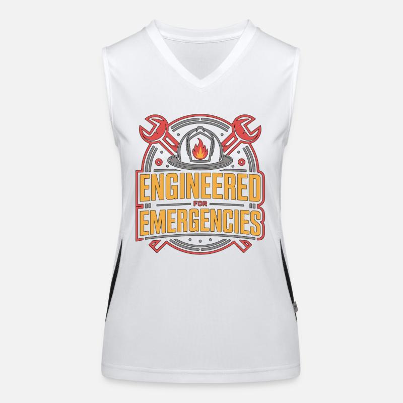 Fire Engineered For Emergencies Fire Department Funktionelles Kontrast-Tank Top für Frauen