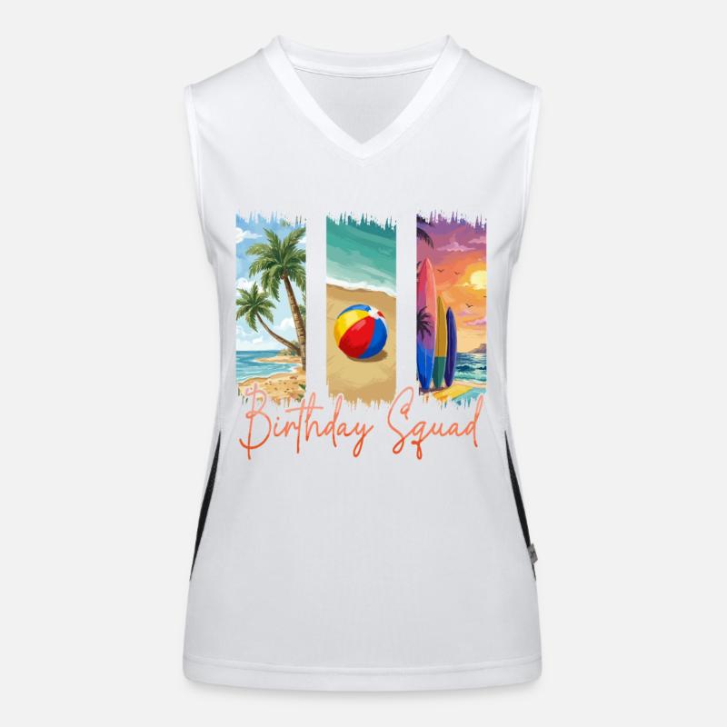 Birthday Squad Beach Sommerkreuzfahrt Funktionelles Kontrast-Tank Top für Frauen