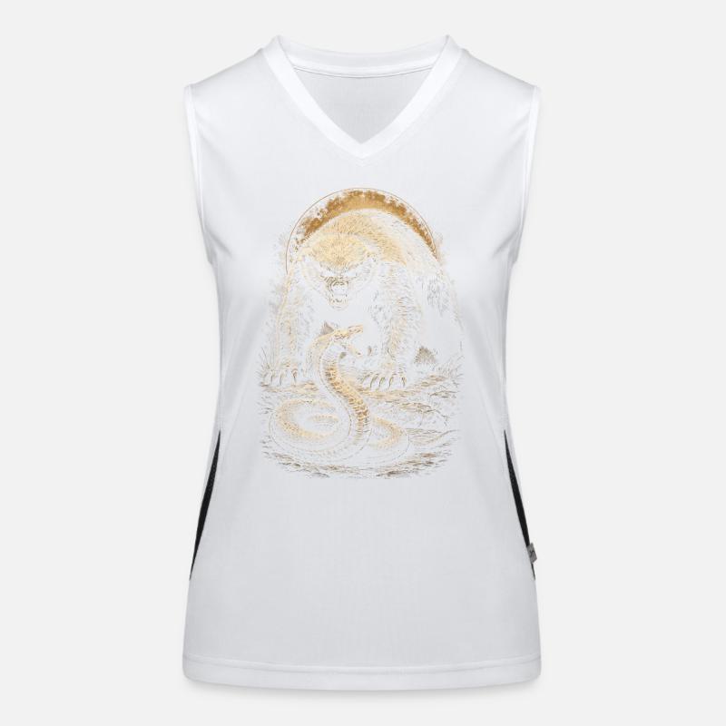 Honigdachs Honey Badger Tier Funktionelles Kontrast-Tank Top für Frauen