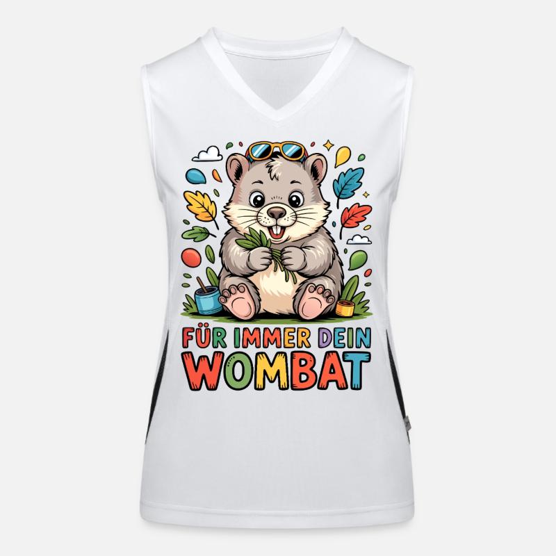 Für Immer Dein Wombat Funktionelles Kontrast-Tank Top für Frauen