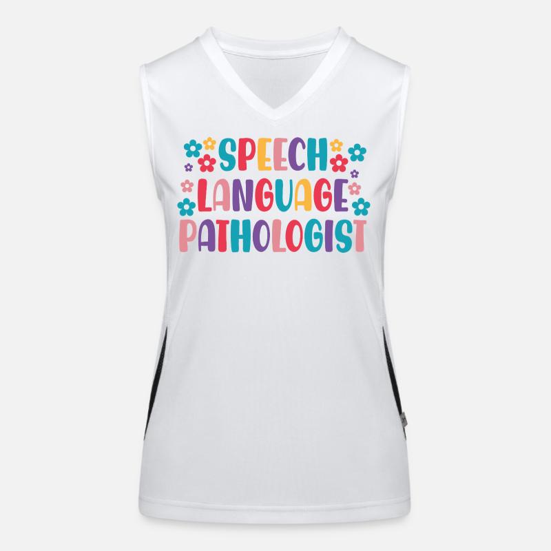 Sprachtherapeutin SLP Funktionelles Kontrast-Tank Top für Frauen