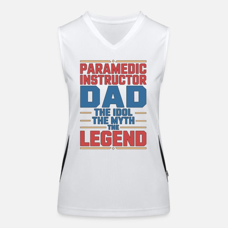 Paramedic Instructor Dad The Idol Emergency Care Funktionelles Kontrast-Tank Top für Frauen