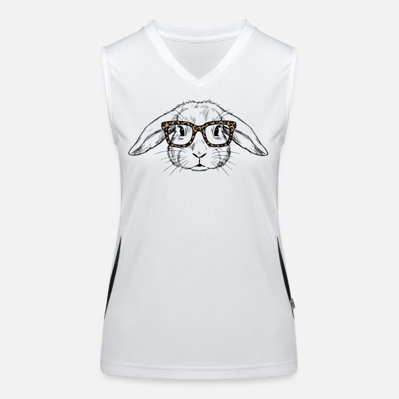 Cute Bunny Women's Functional Contrast Tank Top