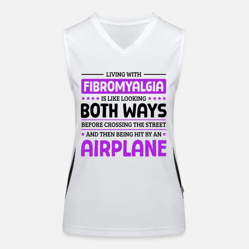 Citation pour le Mois de la sensibilisation à la fibromyalgie Débardeur respirant contrasté Femme