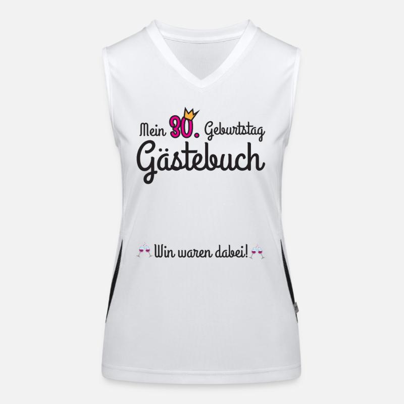 mein 30. Geburtstag wir waren dabei Funktionelles Kontrast-Tank Top für Frauen
