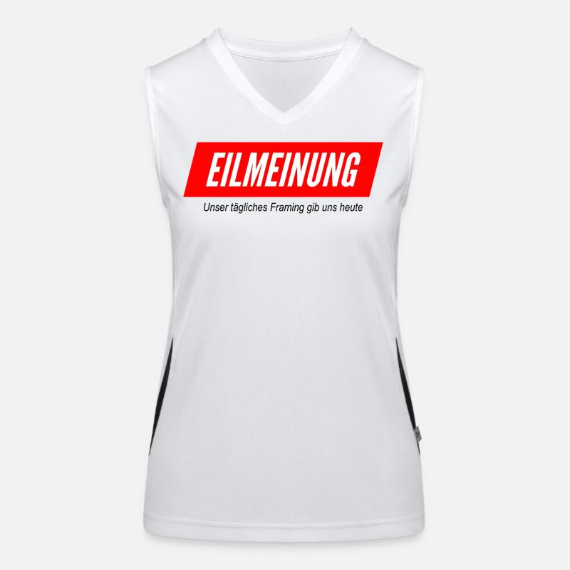 Eilmeinung Funktionelles Kontrast-Tank Top für Frauen