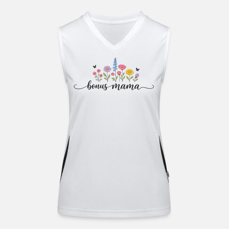 Blumen-Bonus Moma-Geschenk Mama-Bonus-Muttertagsgeschenk Funktionelles Kontrast-Tank Top für Frauen