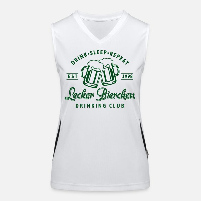 Lecker Bierchen Drinking Club | Bier | Vatertag Funktionelles Kontrast-Tank Top für Frauen