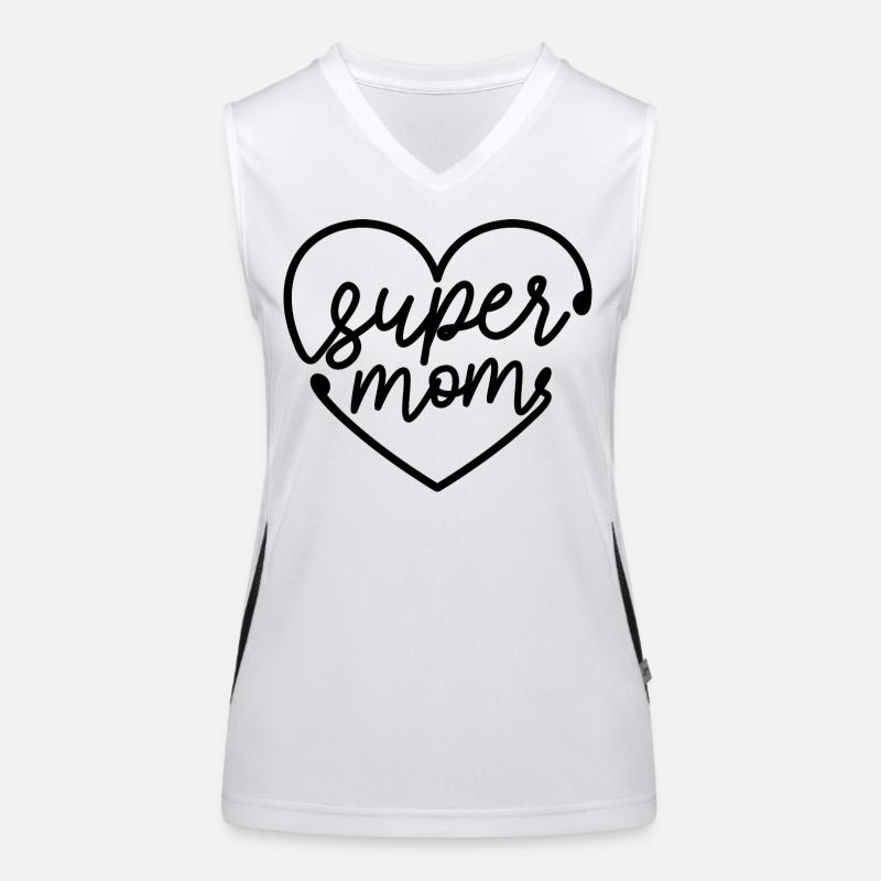 Chemise Super Mom Débardeur respirant contrasté Femme