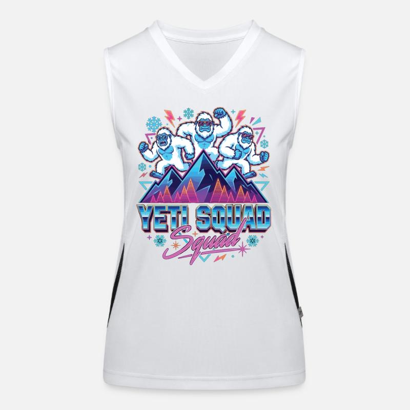 Yeti Squad Ski Snowboard Winter Funktionelles Kontrast-Tank Top für Frauen