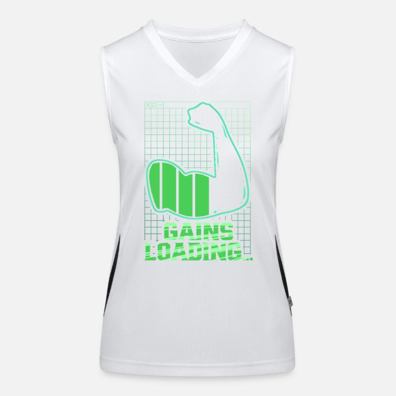Biceps Biceps Training Gym Gains Loading Women's Functional Contrast Tank Top