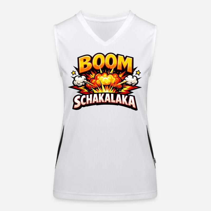 Boom Shakalaka Comic Dic avec explosion Débardeur respirant contrasté Femme