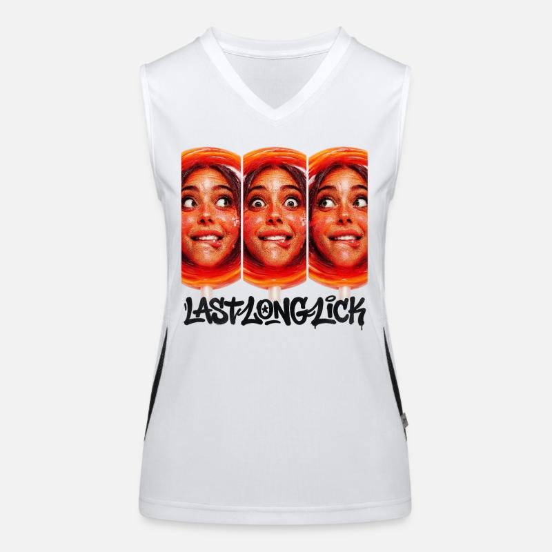 Triple Pop Face Lick Funktionelles Kontrast-Tank Top für Frauen