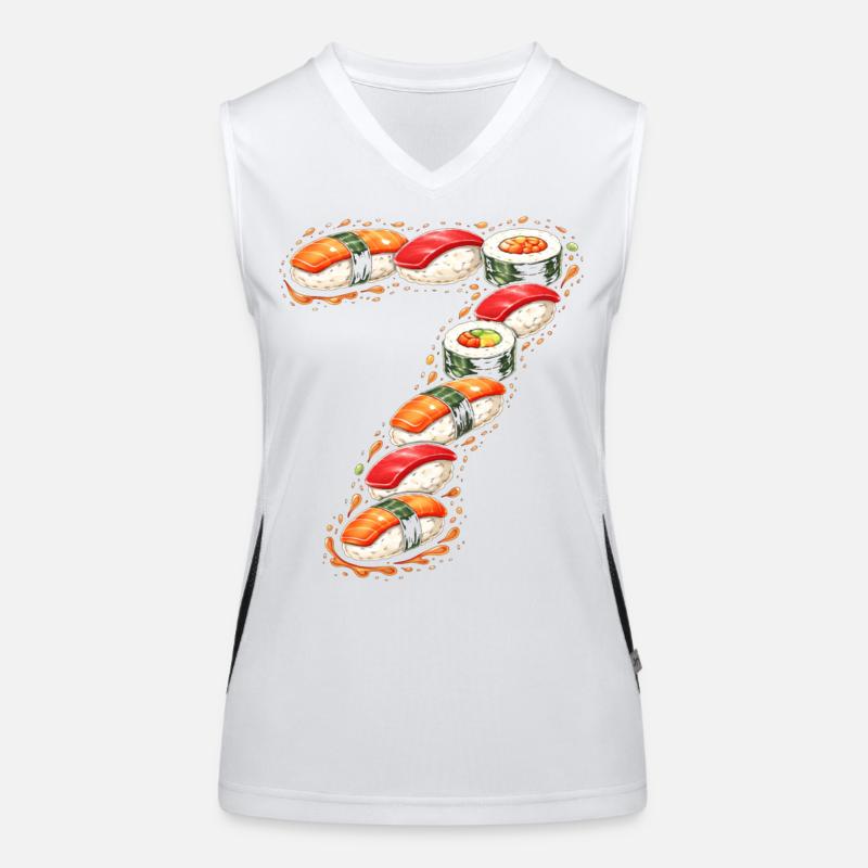 Point d’interrogation sur le sushi Débardeur respirant contrasté Femme