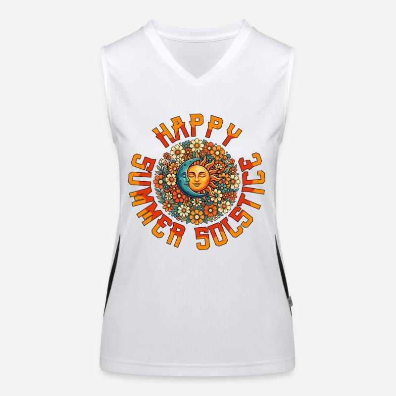 Litha Pagan Solstice d’été Midsommar Débardeur respirant contrasté Femme