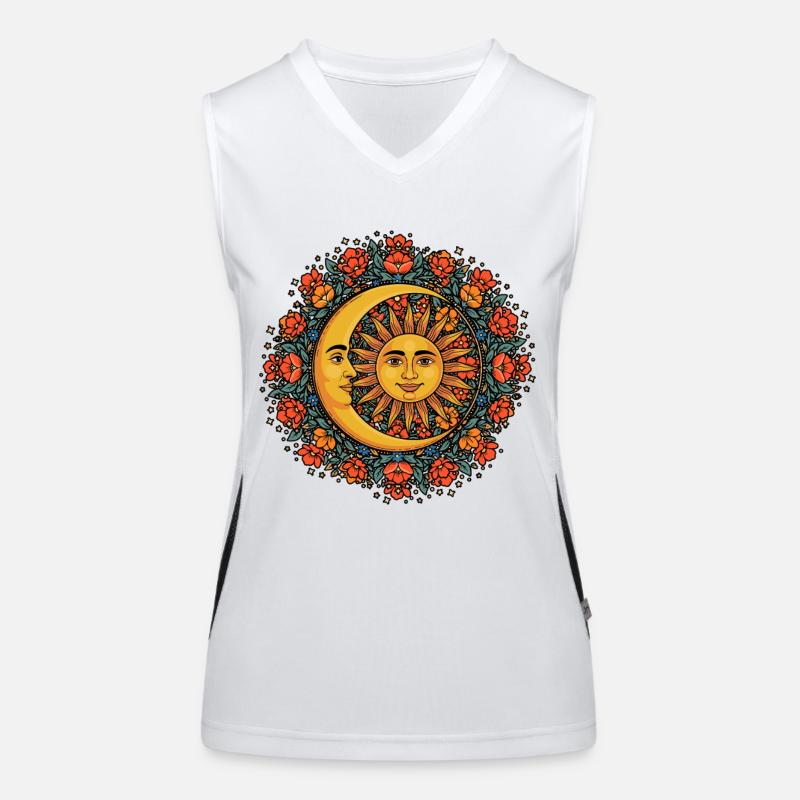 Litha Pagan Solstice d’été Midsommar Débardeur respirant contrasté Femme