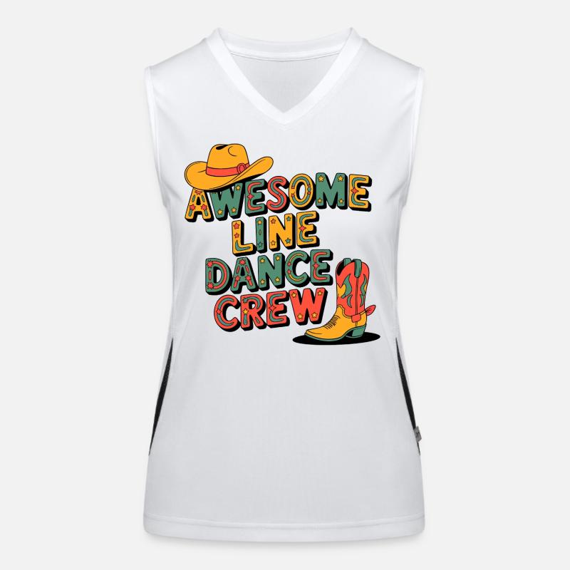 Western Line Dance Crew Women's Functional Contrast Tank Top