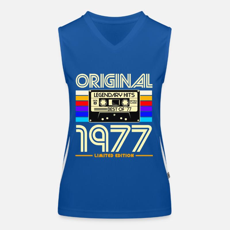 Original 1977 Retro Cassette Women's Functional Contrast Tank Top