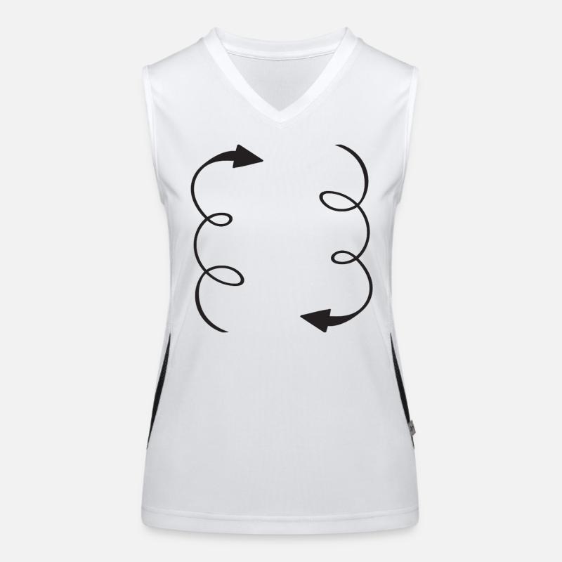 Flèches de circulation Débardeur respirant contrasté Femme