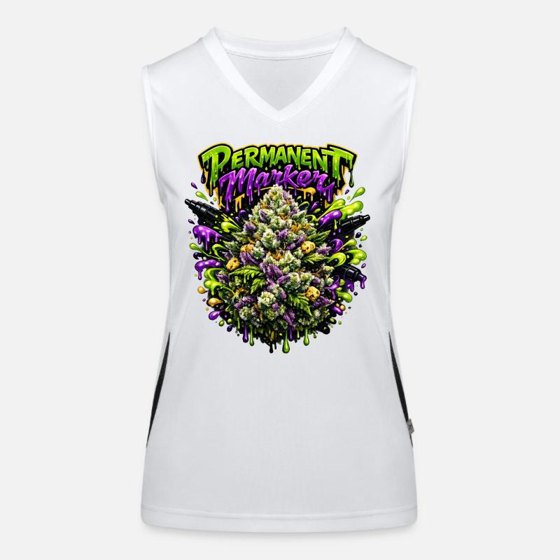 Permanentmarker-Graffiti-Druck Funktionelles Kontrast-Tank Top für Frauen