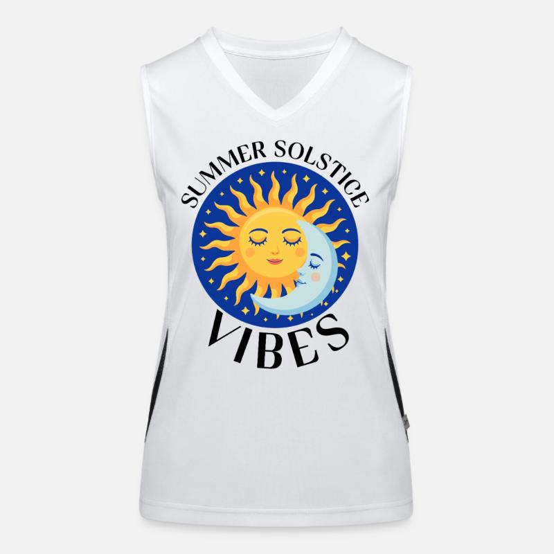 Litha Pagan Solstice d’été Midsommar Débardeur respirant contrasté Femme