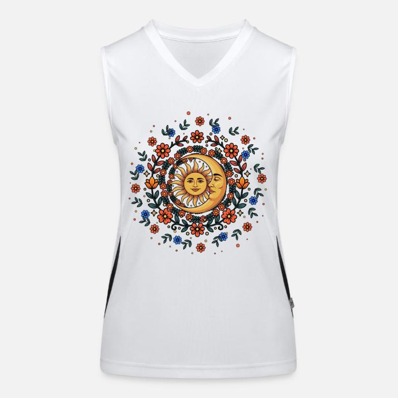 Litha Pagan Summer Solstice Midsummer Midsommar Women's Functional Contrast Tank Top