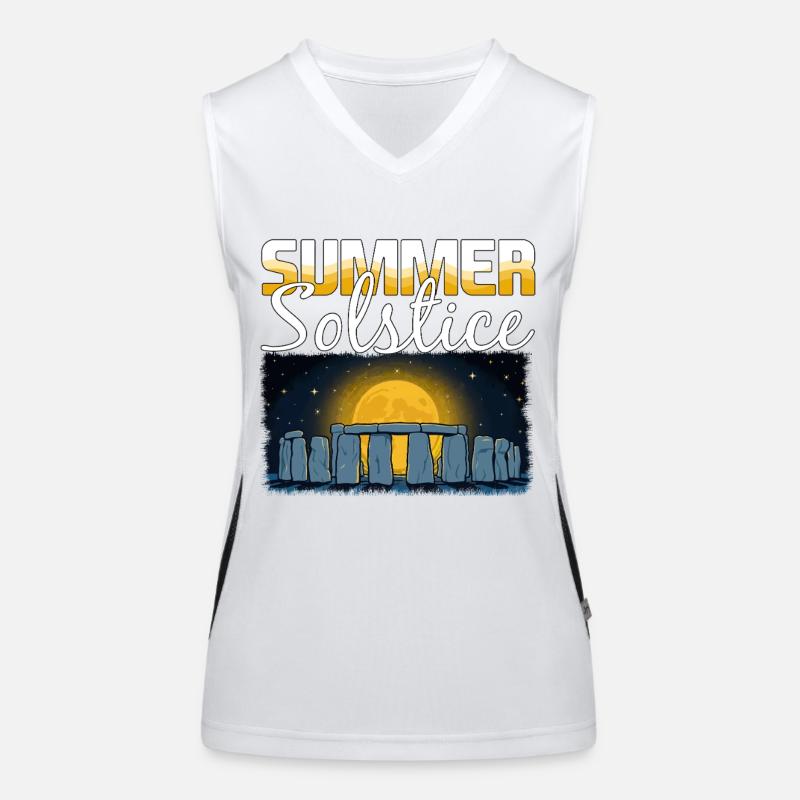 Litha Pagan Summer Solstice Midsummer Midsommar Women's Functional Contrast Tank Top