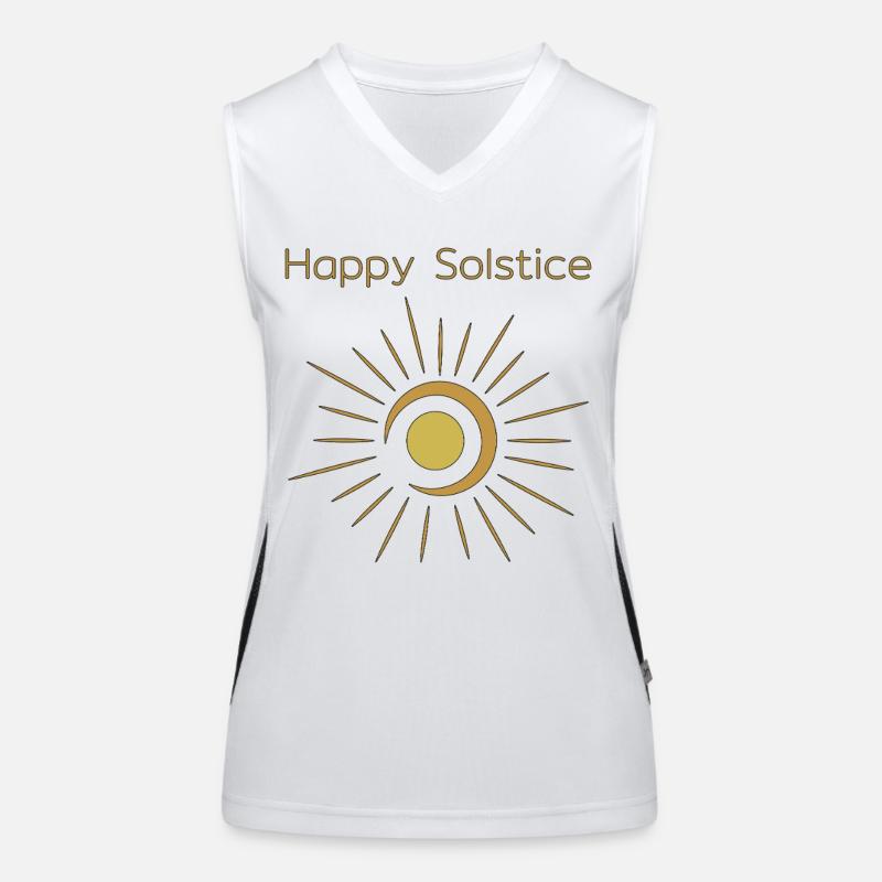 Litha Pagan Solstice d’été Midsommar Débardeur respirant contrasté Femme