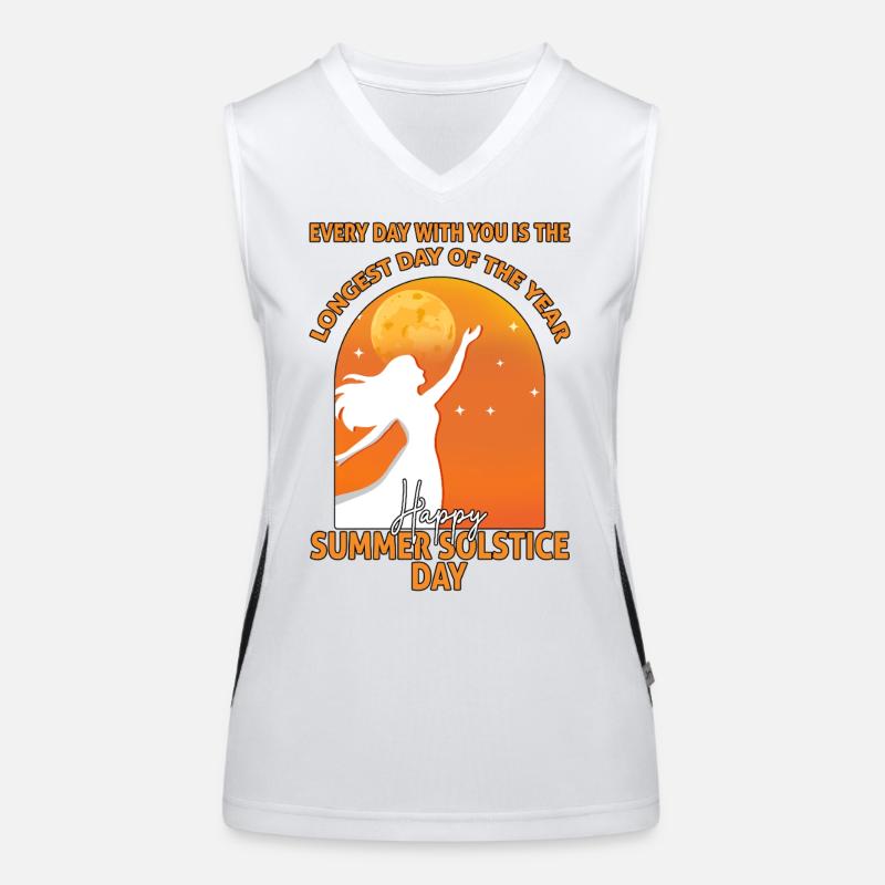 Litha Pagan Summer Solstice Midsummer Midsommar Women's Functional Contrast Tank Top