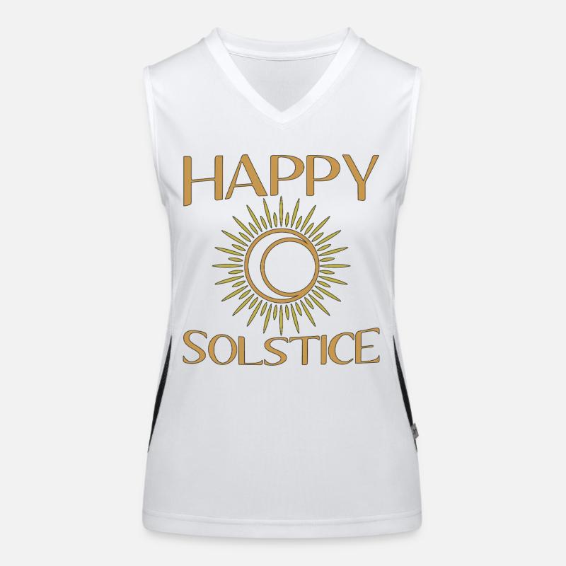 Litha Pagan Summer Solstice Midsummer Midsommar Women's Functional Contrast Tank Top