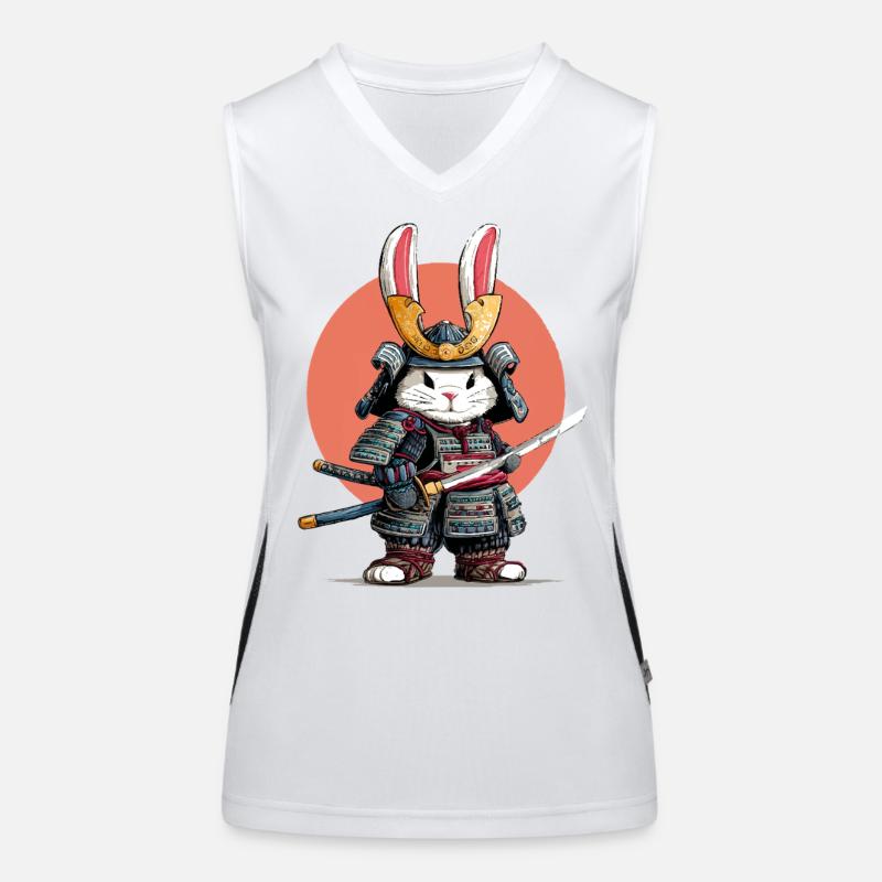 Guerrier Samouraï Lapin Débardeur respirant contrasté Femme