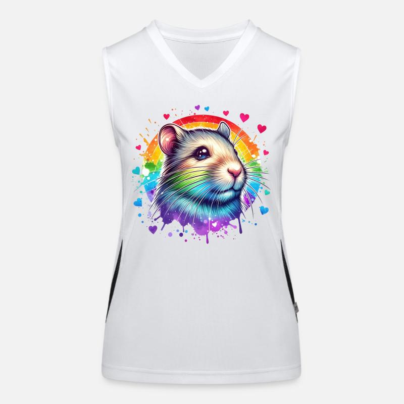 Degu Geschenk Funktionelles Kontrast-Tank Top für Frauen