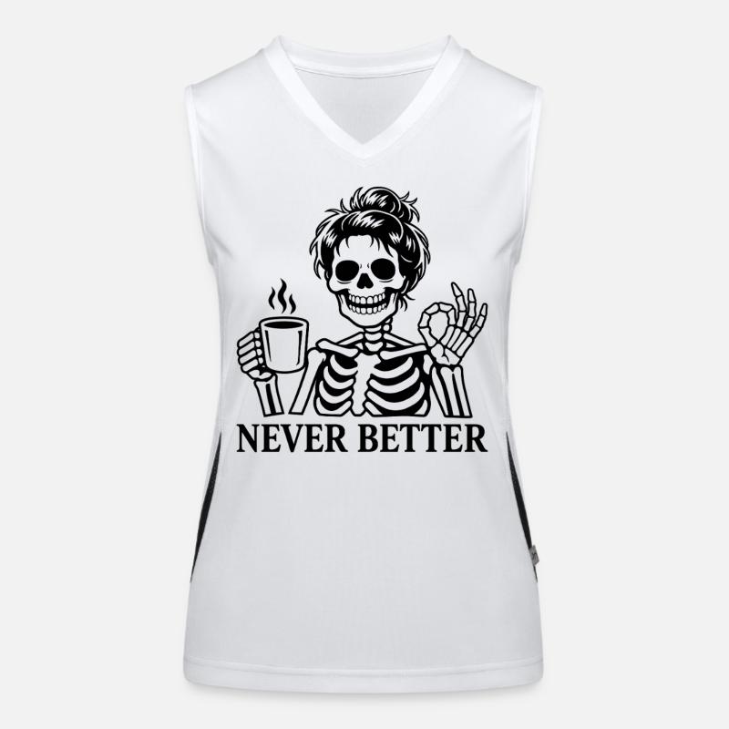 Kaffee, Kaffeetrinker, Kaffeetrinkerin, lustig Funktionelles Kontrast-Tank Top für Frauen