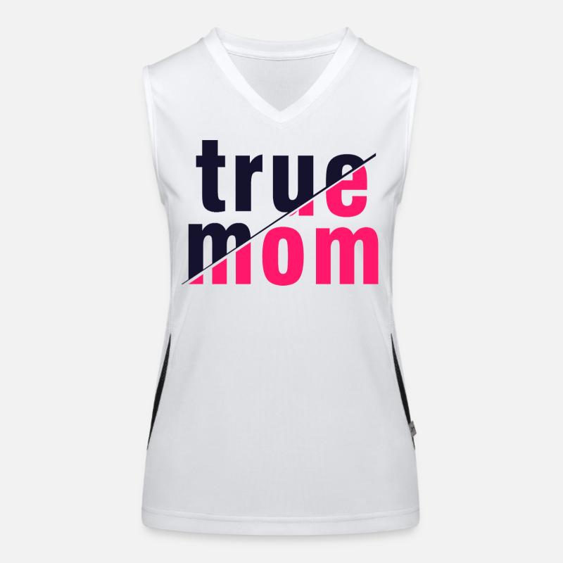 Wahre Mama Mutter Liebe Authentizitätskunst Funktionelles Kontrast-Tank Top für Frauen
