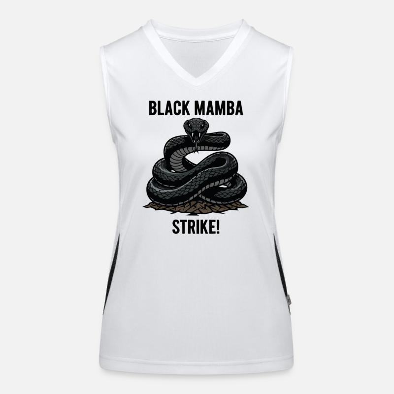 Mamba Noir Serpent Danger Strike Mamba Débardeur respirant contrasté Femme