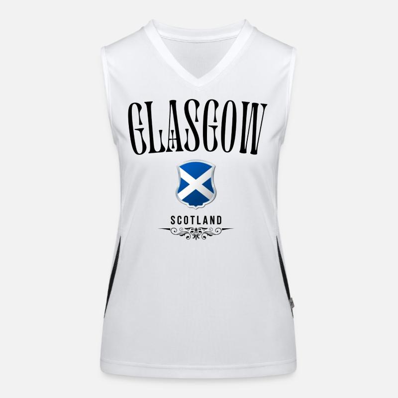 Glasgow Souvenir, elegant design Glasgow Women's Functional Contrast Tank Top